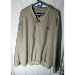 Vintage Foursome Men's PWindbreaker V Neck Long Sleeve Golf Jacket Size XL